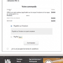 Passerelle de paiement personnalisée